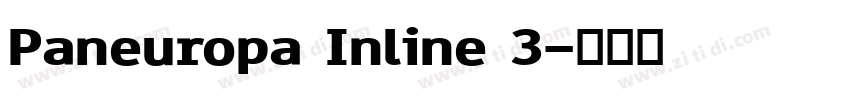 Paneuropa Inline 3字体转换
